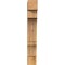 Ekena Millwork Balboa Block Rough Sawn Bracket, Western Red Cedar, 4"W x 16"D x 28"H BKT04X16X28BOA05RWR - alternate 3